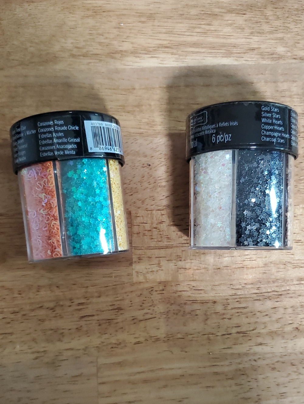 Recollections Assorted Glitter Pack - Aqua, Gold, Black, Cream